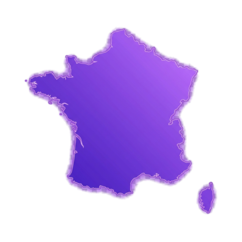 Carte de France stylisée